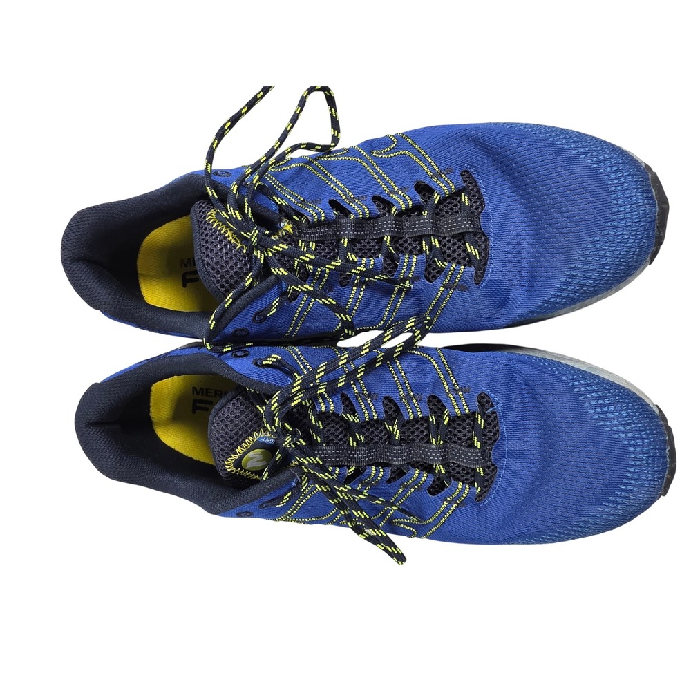 Merrell Moab Flight Mens Trail Running Shoes Blue Yellow J066747 Size 11.5 - Picture 5 of 7